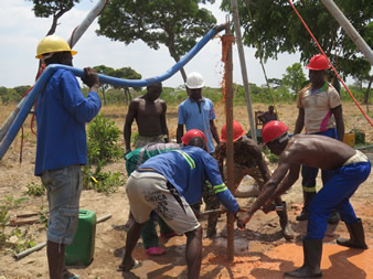 Trainees in action 